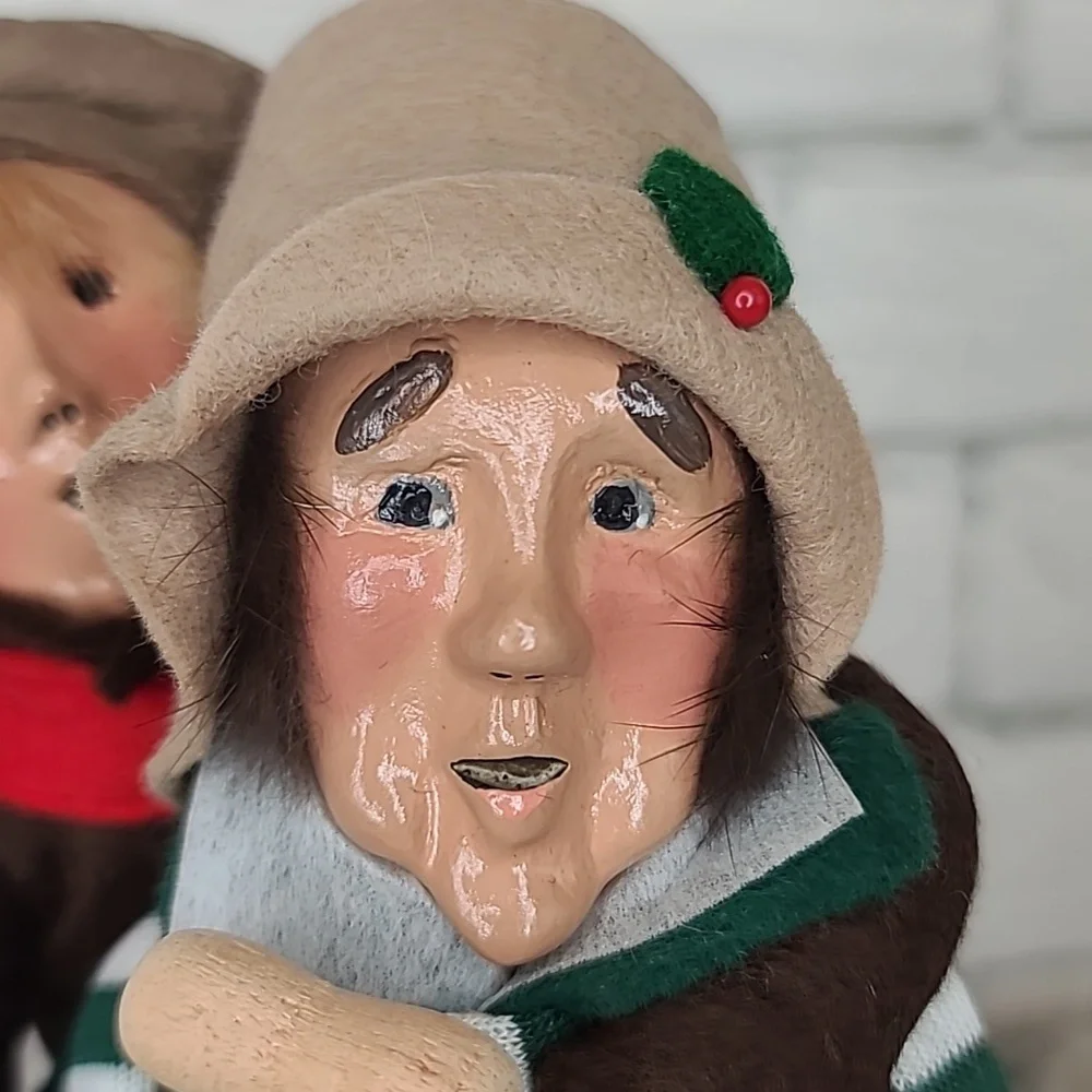 Byers' Choice Caroler 1991-94 Bob Cratchit & Tiny Tim From 